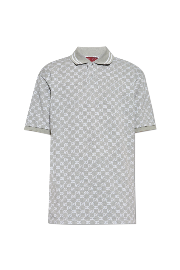 Gucci Polo with monogram Men s Clothing Polo Lacoste Sport manga curta branco listras preto SchaferandweinerShops